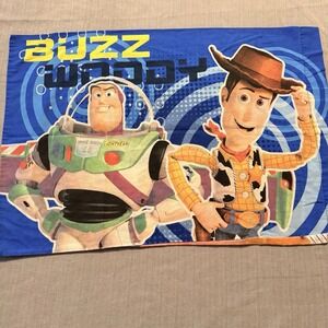 Disney Pixar Toy Story Standard Pillowcase Buzz Woody Rex Hamm Hamm Blue 2009